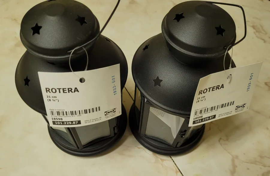 *NWT* Lot of 10 IKEA ROTERA Lanterns and candles image indicator(4)