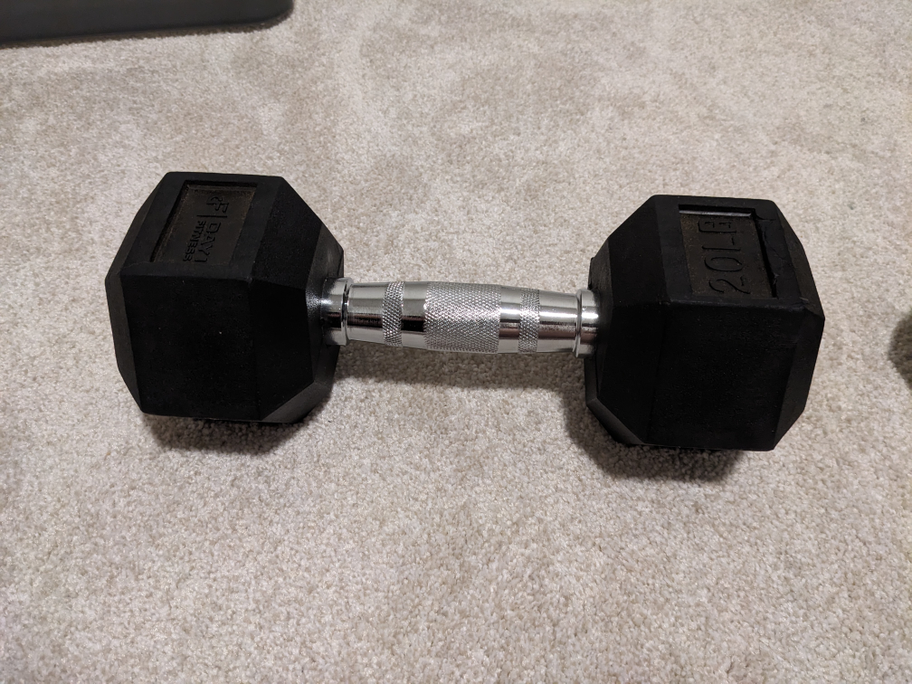 Fitness 20lb Dumbbell