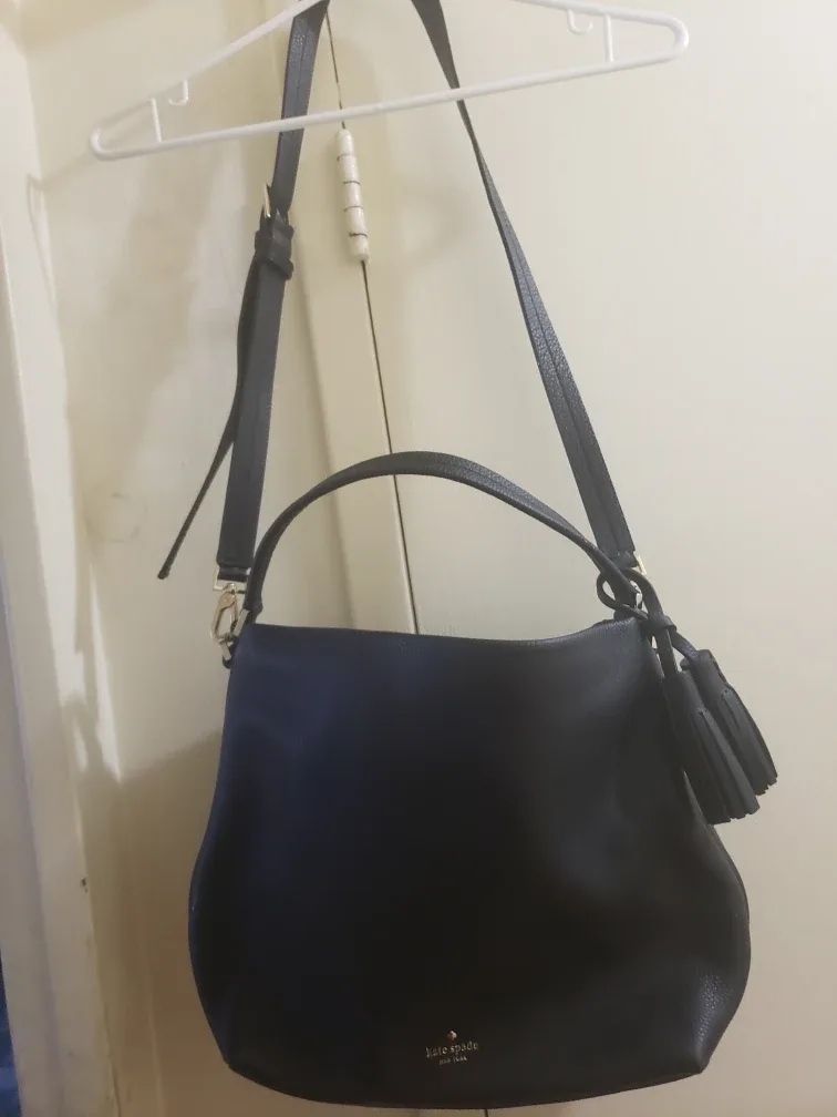 Kate Spade Black Leather Shoulder Bag thumbnail