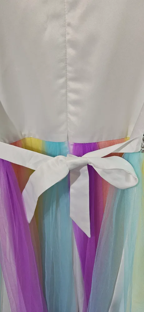 Sunny Fashion Girls Rainbow Dress image indicator(2)