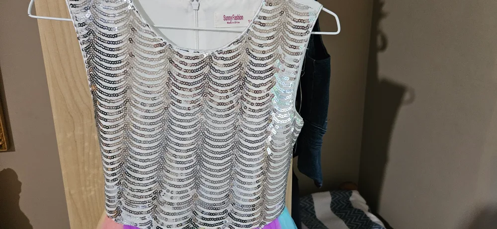 Sunny Fashion Girls Rainbow Dress image indicator(5)