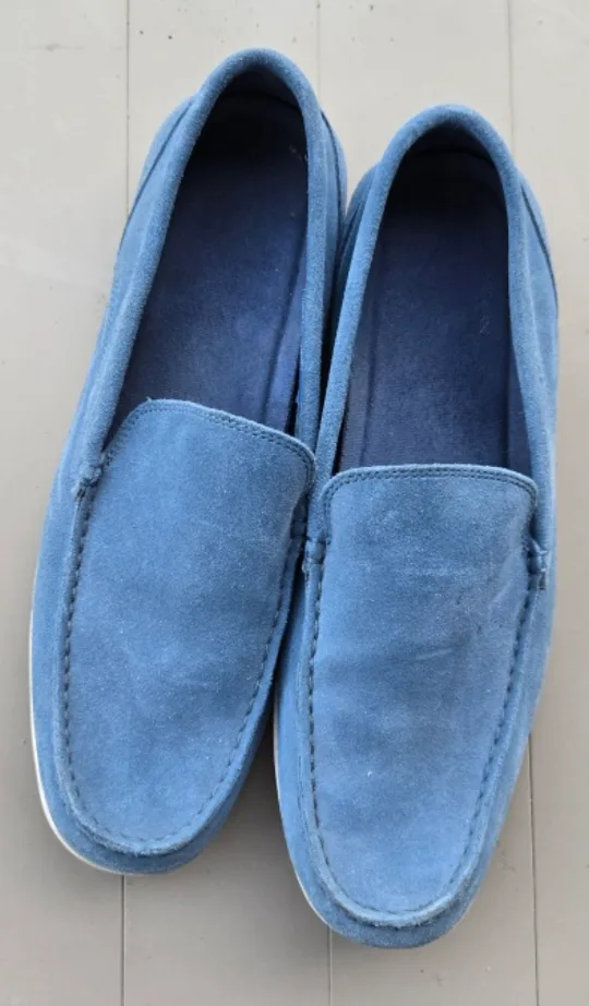 Rockport Blue Suede Loafers - Men's Size 10 thumbnail
