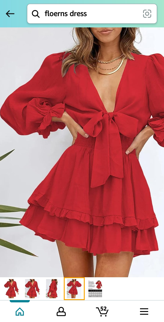 Brand New Red Floerns Dress, Size S - photo 2