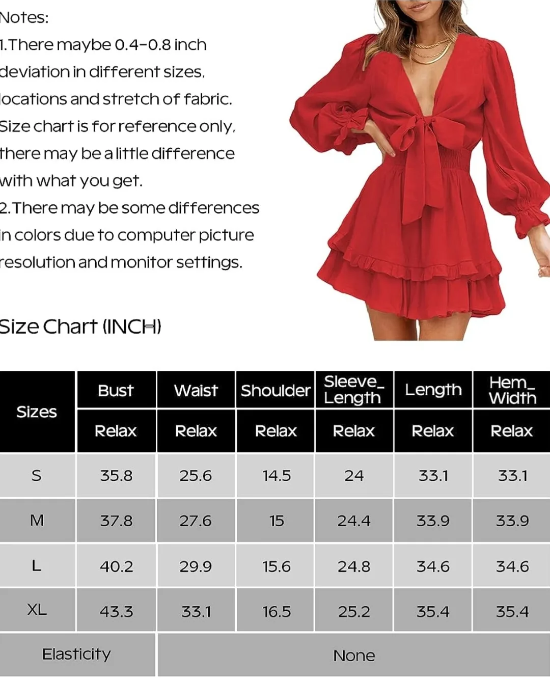 Brand New Red Floerns Dress, Size S image indicator(4)