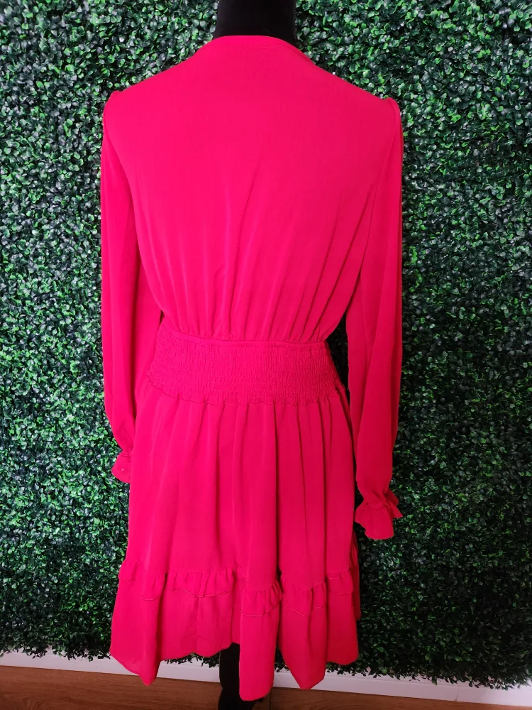 Brand New Red Floerns Dress, Size S image indicator(7)