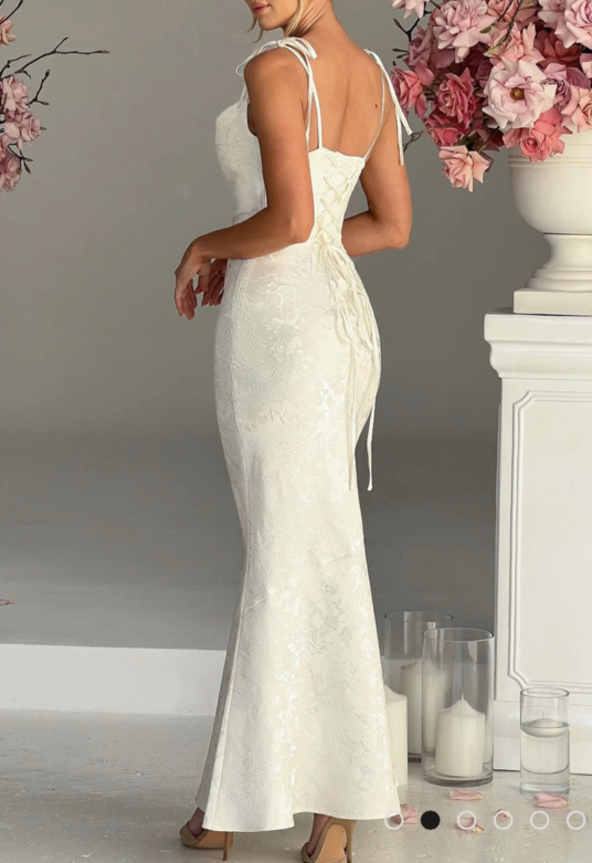 Babyboo WHITNEY MAXI DRESS - IVORY-Size M - photo 2