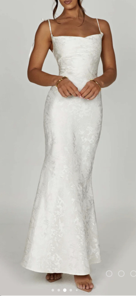 Babyboo WHITNEY MAXI DRESS - IVORY-Size M - photo 3