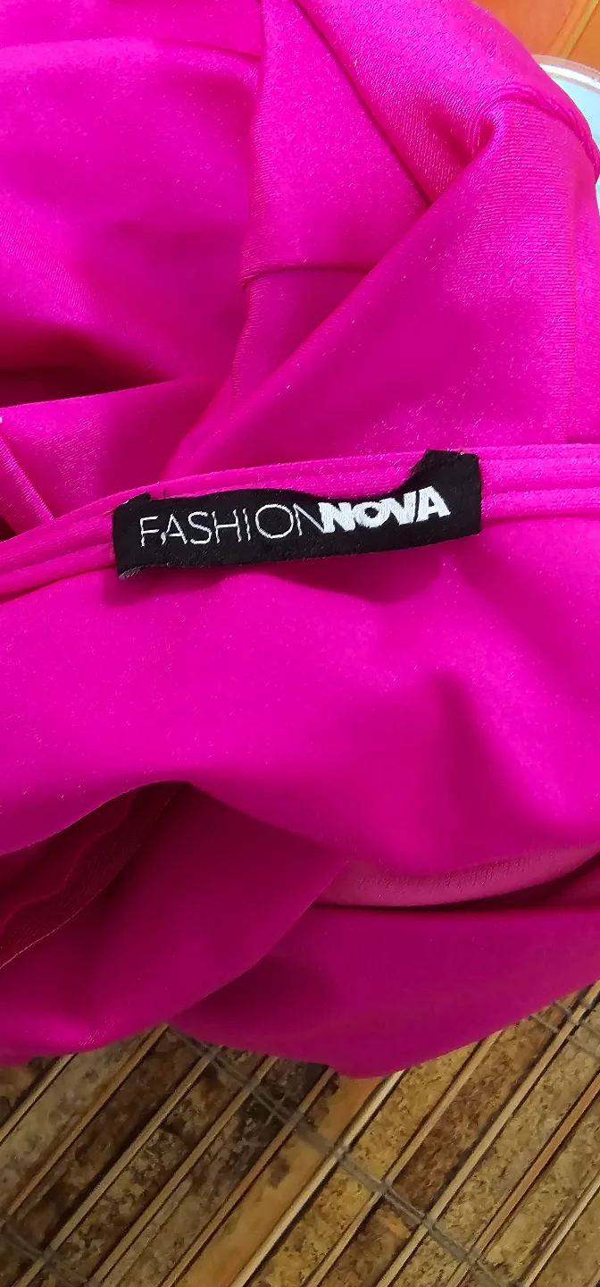 Hot Pink One-Shoulder Dress image indicator(2)