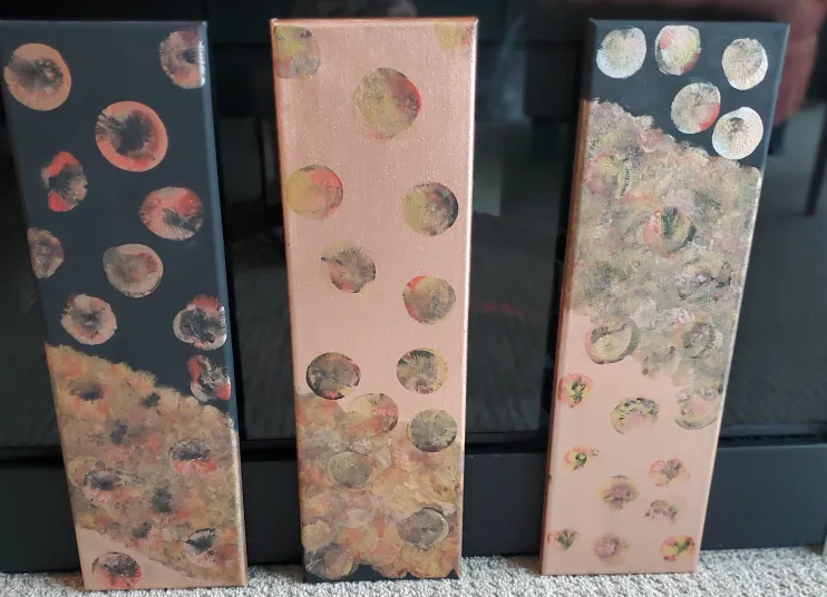 Set of 3 New Abstract Art Canvases thumbnail