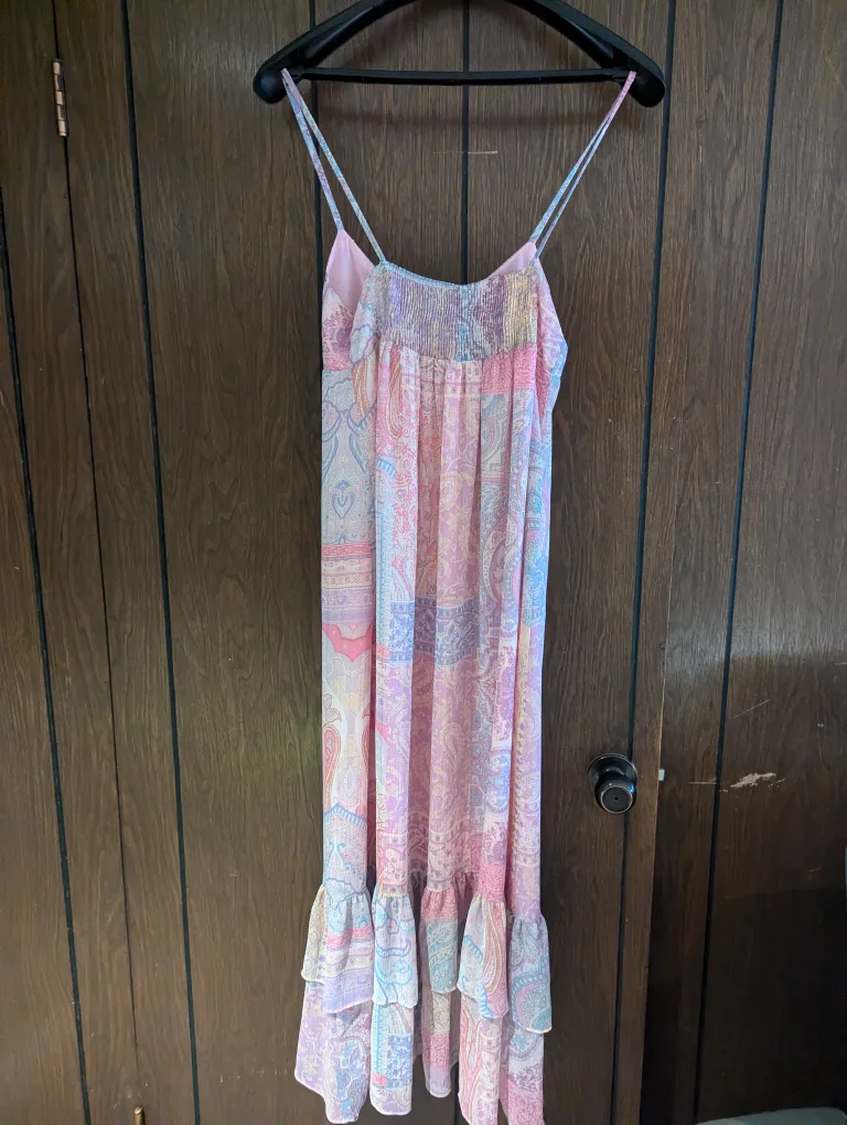 Zara Paisley Print Maxi Dress - Size M image indicator(9)