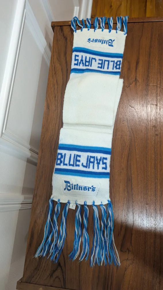 Vintage Blue Jays Scarf by Biltners thumbnail