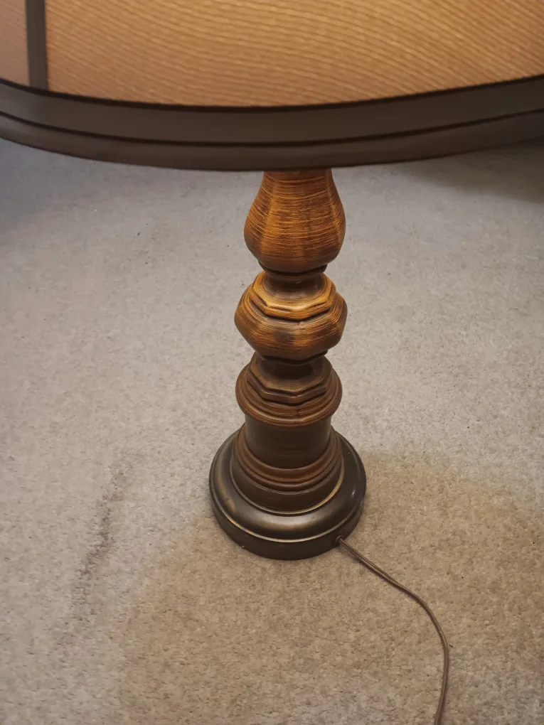 Table Lamp with Brown Shade thumbnail
