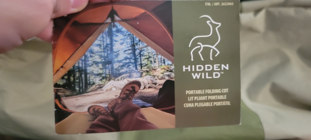 Hidden Wild Portable Folding Cot - Camping/Guest Bed - photo 2