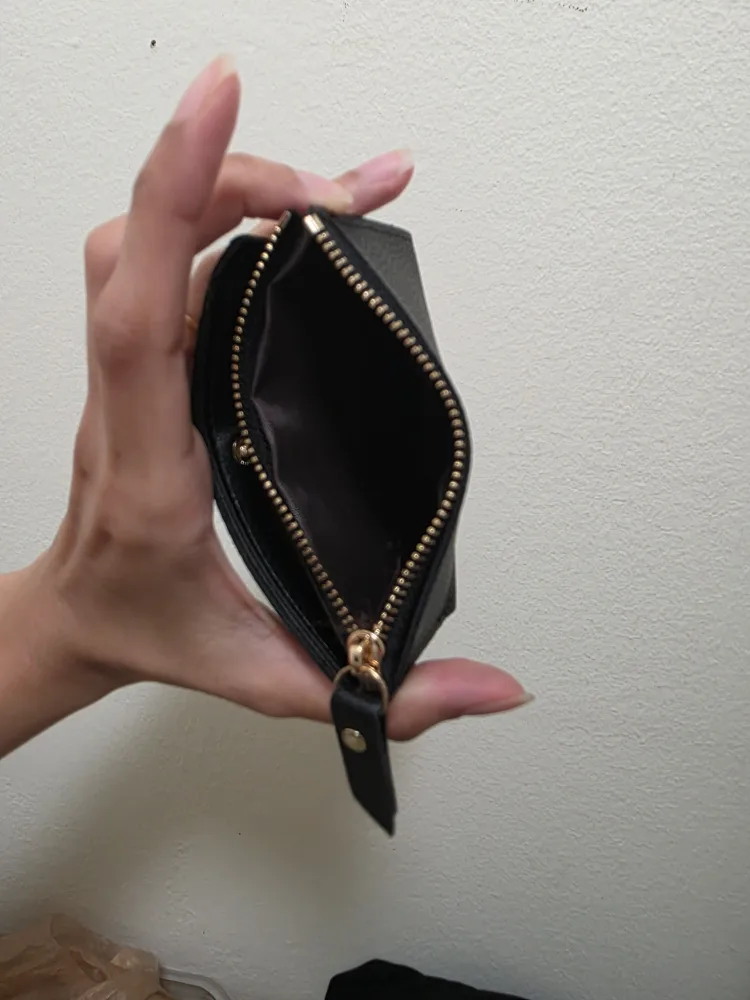 Black Wallet with Cherry Design image indicator(6)