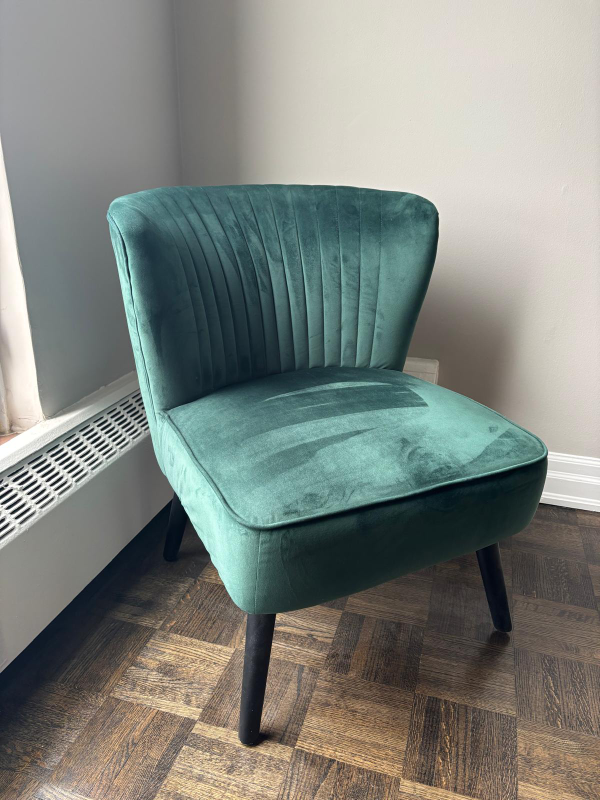 Green Velvet Accent Chair