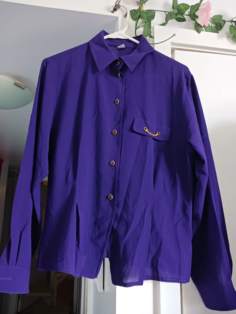 Tru Blouse Purple Size 40 thumbnail