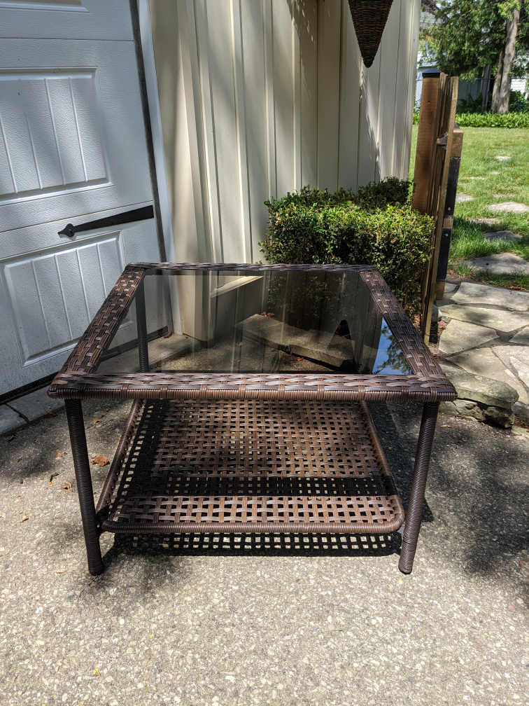 All Weather Wicker Coffee Table - photo 2