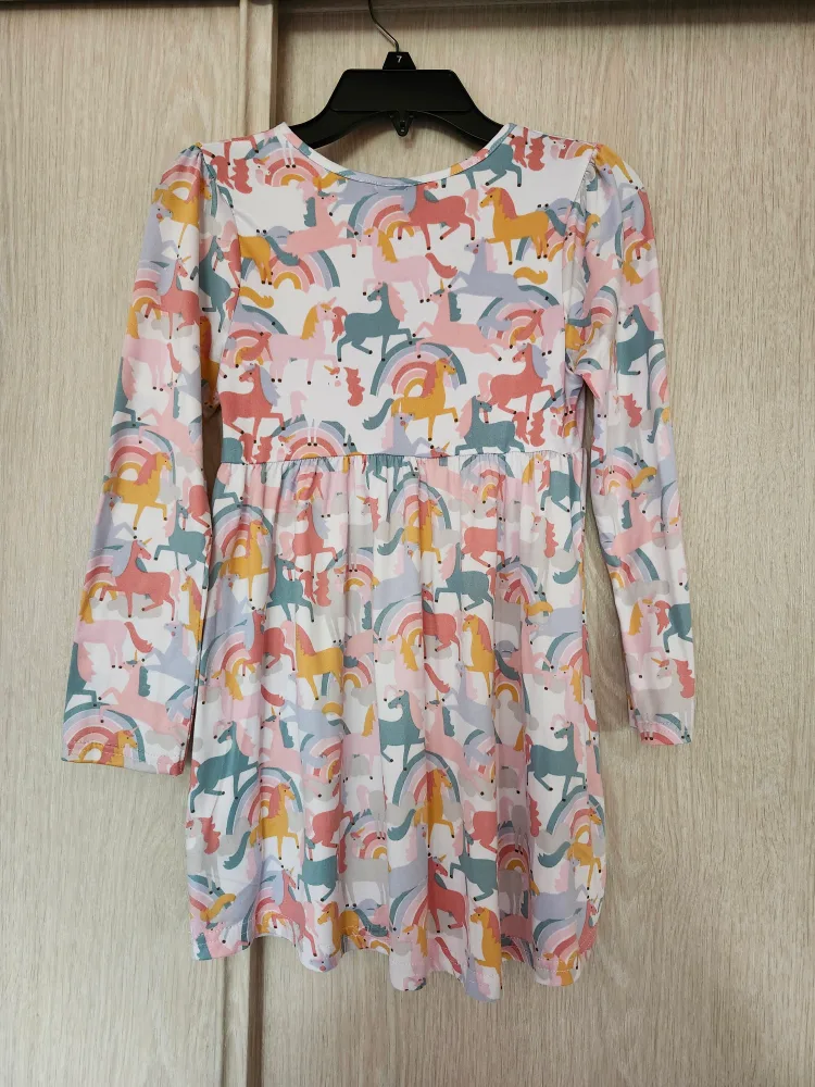Kid Girl Unicorn Dress - Size 8 image indicator(2)