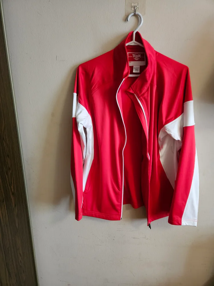 Red and White Track Jacket thumbnail