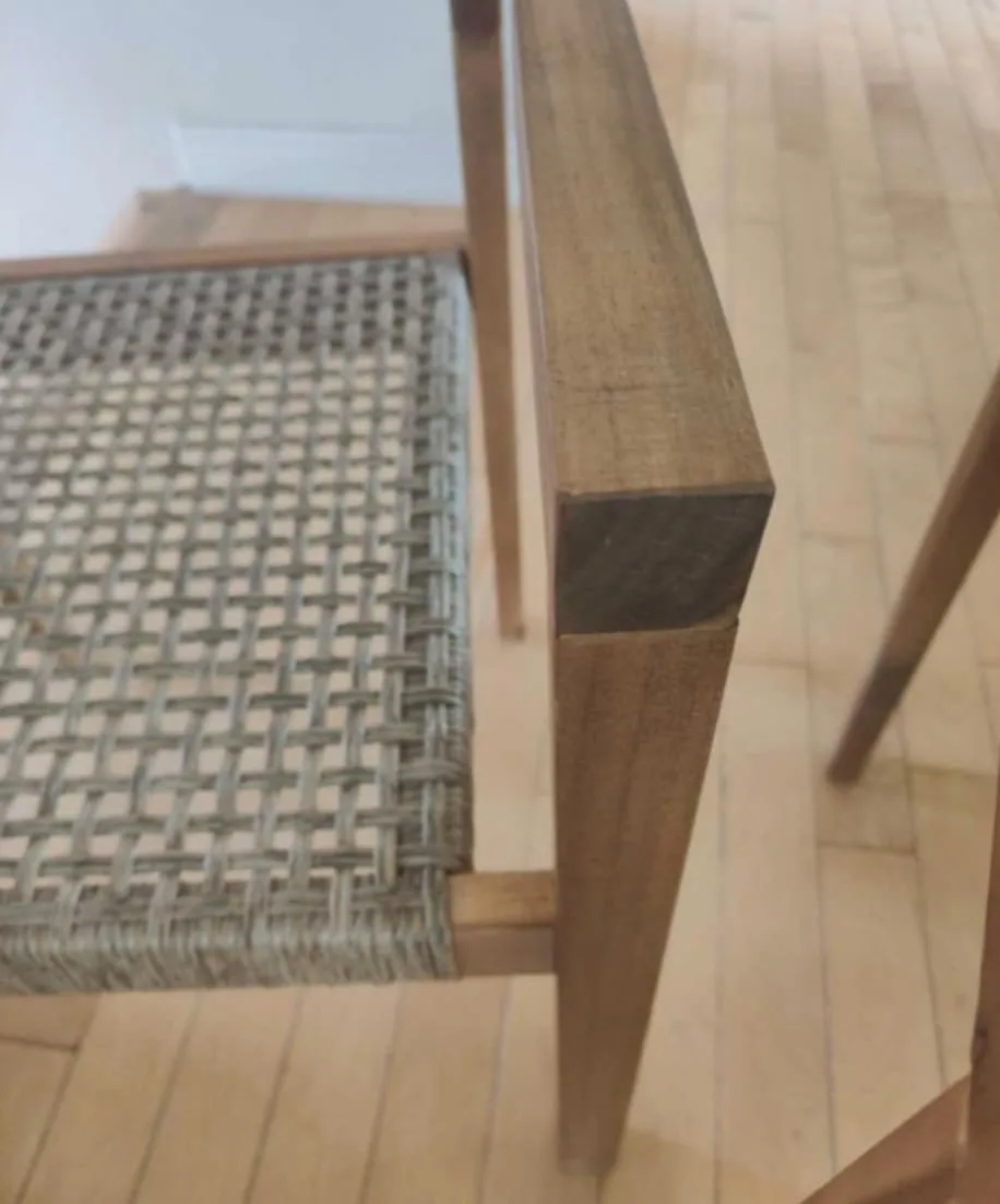 Set of 2 Woven-Seat Wooden Chair - unused image indicator(5)