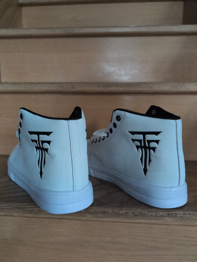 LH White High-Top Sneakers image indicator(3)