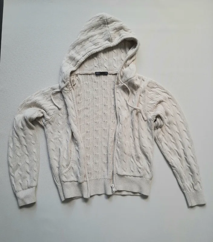 Brandy Melville MH123L Knit Zip Up Hoodie image indicator(3)