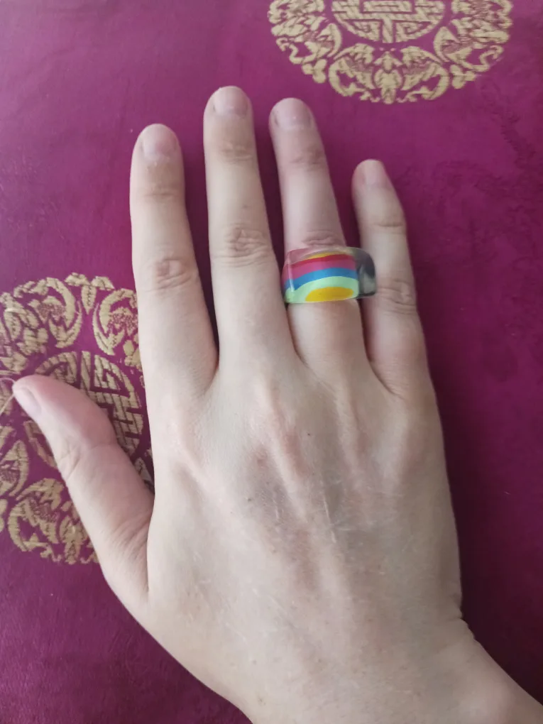 Rainbow Striped Ring thumbnail