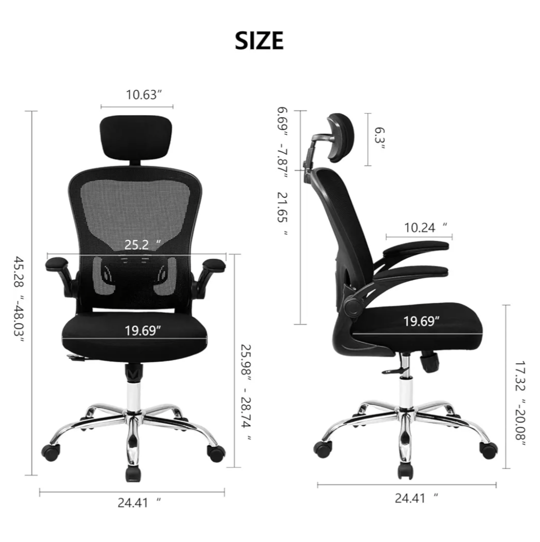 Black Ergonomic Office Chair - photo 2