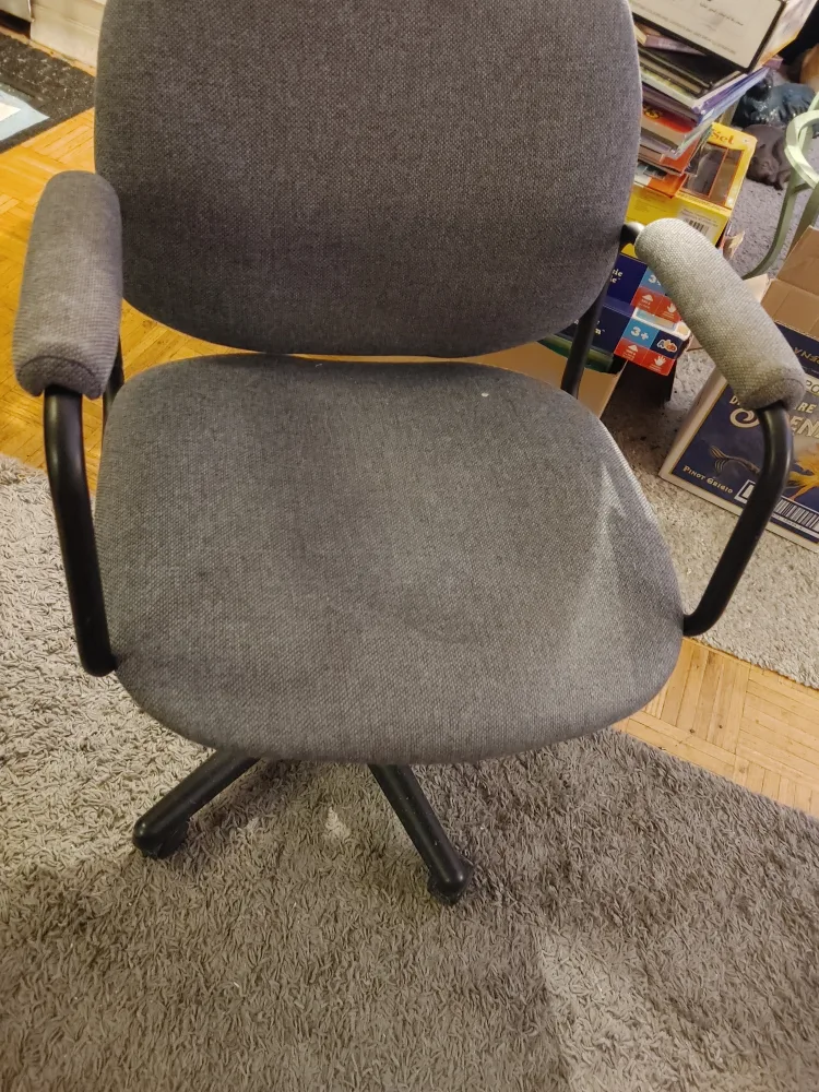Grey Fabric Office Chair thumbnail