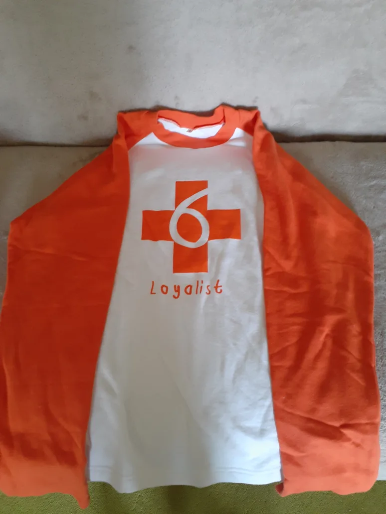 2 Piece Active Wear Set - Orange Sweatshirt and Pants image indicator(2)