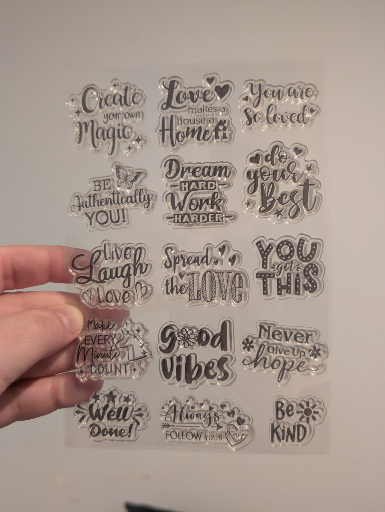 Clear Acrylic Stamps - Inspirational and Themed Sets