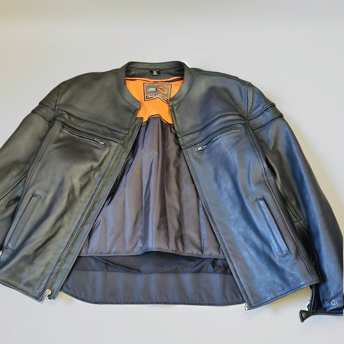 First Classics Leather Motorcycle Jacket  - XL