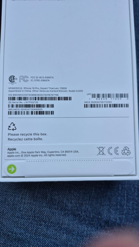 New iPhone 16 Pro Desert Titanium 128GB - photo 3