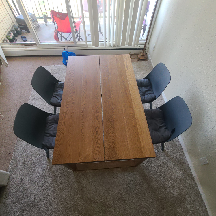 IKEA MÖRBYLÅNGA Dining Table, Oak Veneer Brown