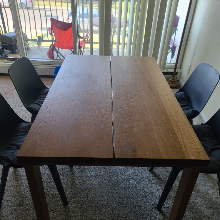 IKEA MÖRBYLÅNGA Dining Table, Oak Veneer Brown - photo 4