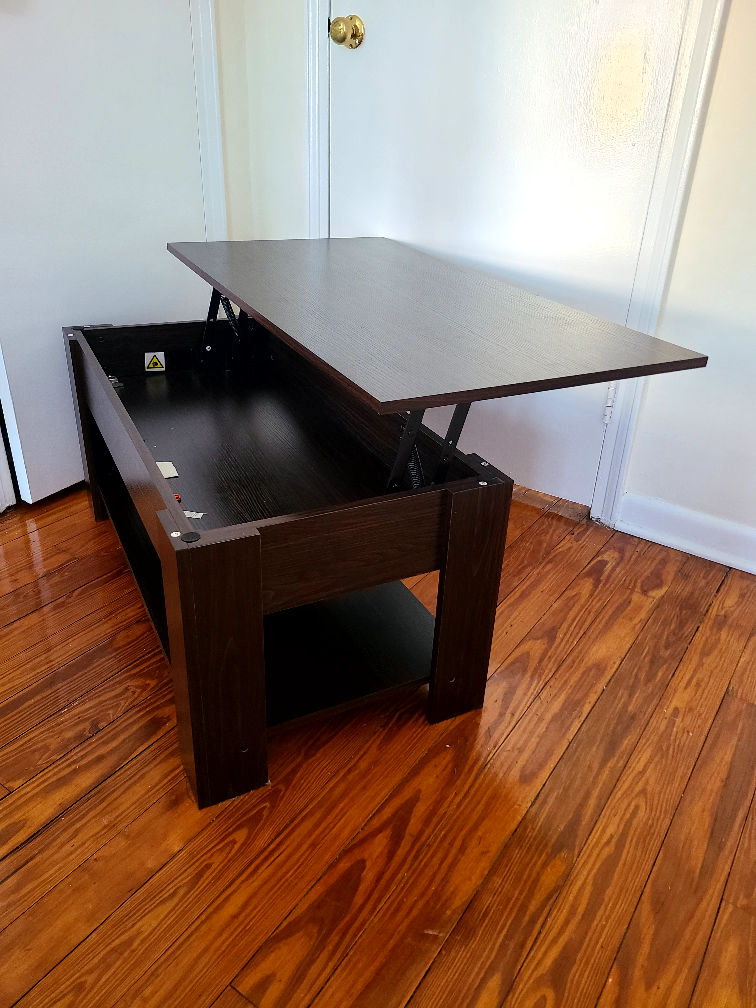 Lift Top Coffee Table, Brown, 38 Inches - photo 4