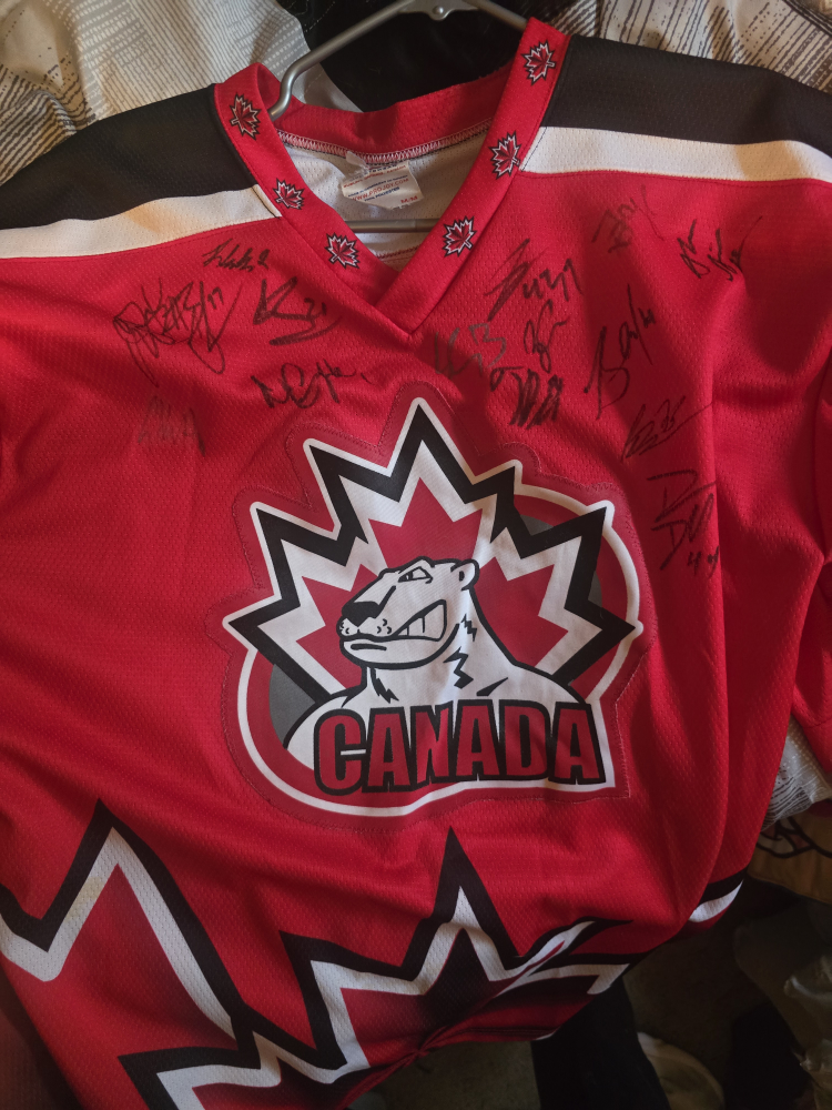 Canada Hockey Jersey with Signatures