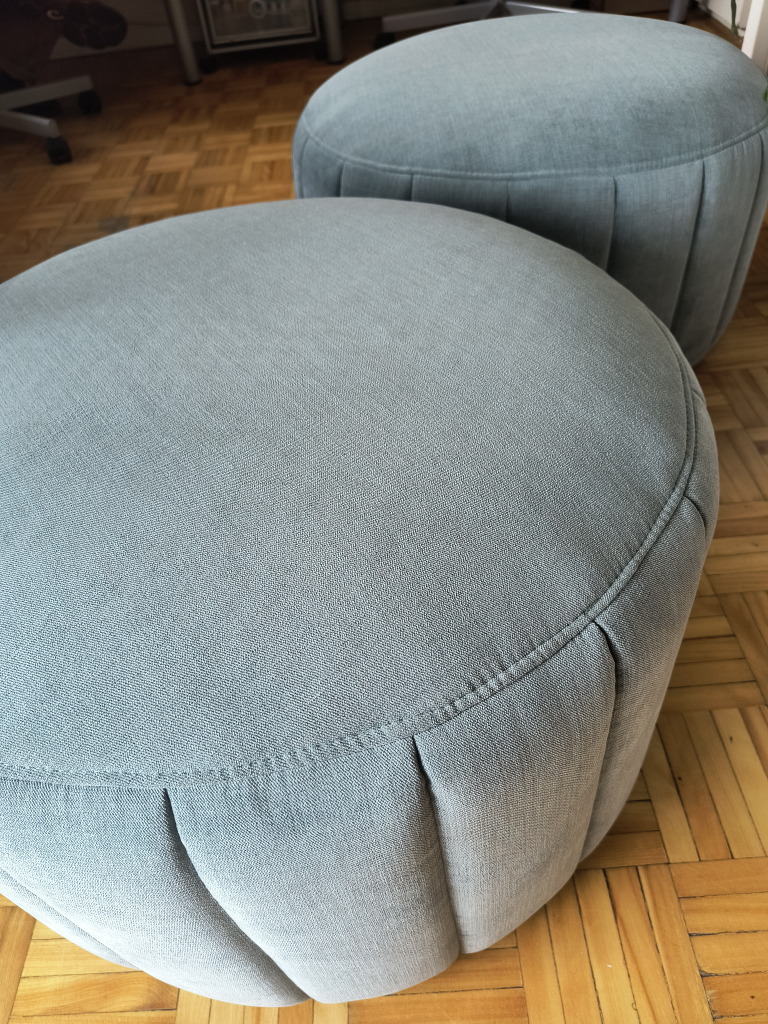 2 JYSK Pouffes DARUP velvet mint - photo 4