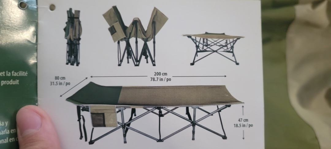 Hidden Wild Portable Folding Cot - Camping/Guest Bed - photo 3