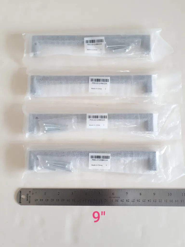 33 Black metal drawer pulls / cabinet handles NEW: 4 sizes image indicator(5)