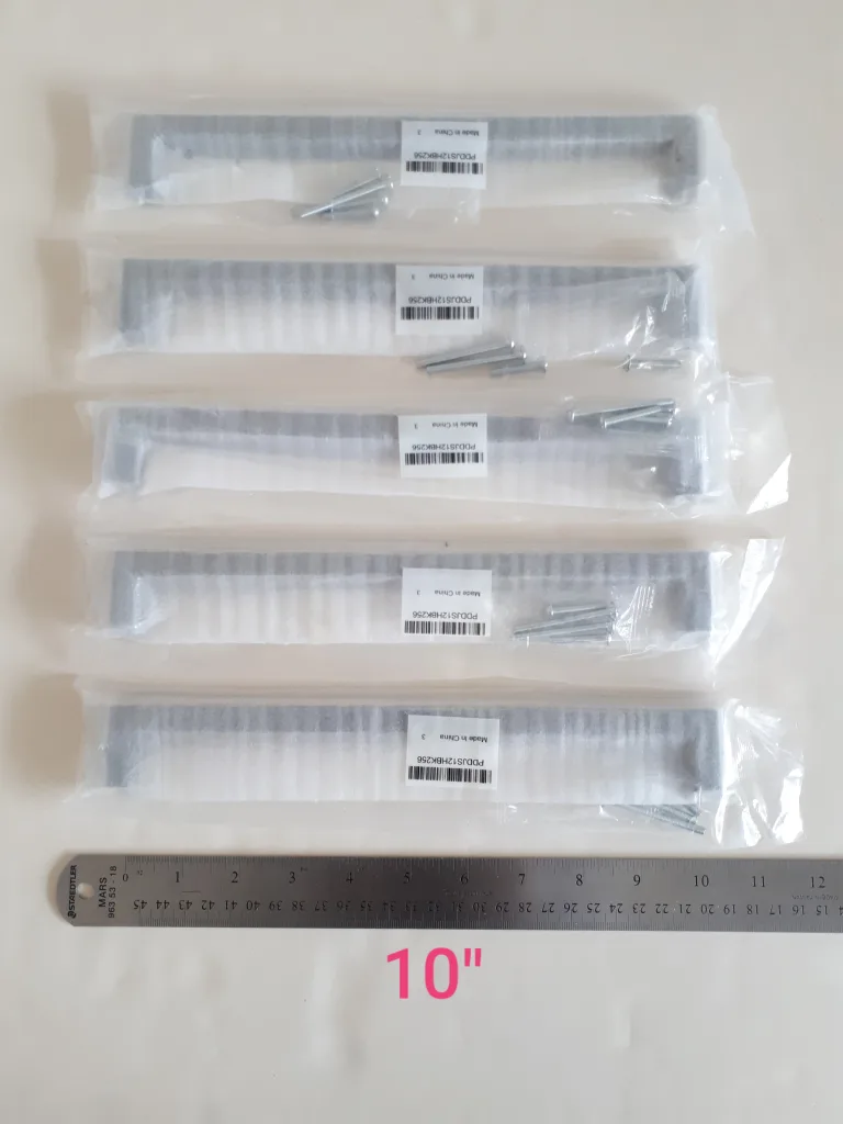 33 Black metal drawer pulls / cabinet handles NEW: 4 sizes image indicator(6)