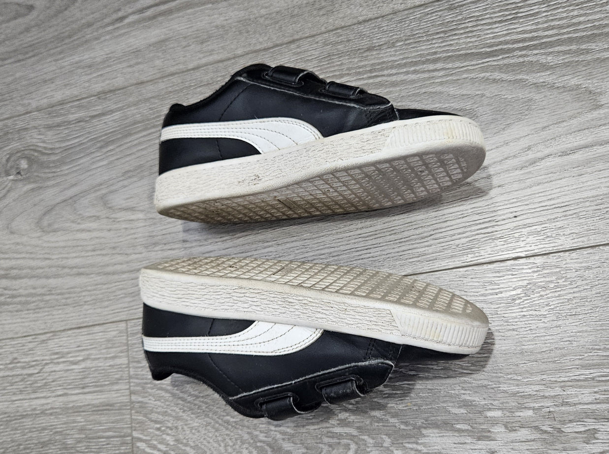 Puma Black Sneakers with Velcro Straps - Size 3 - photo 4