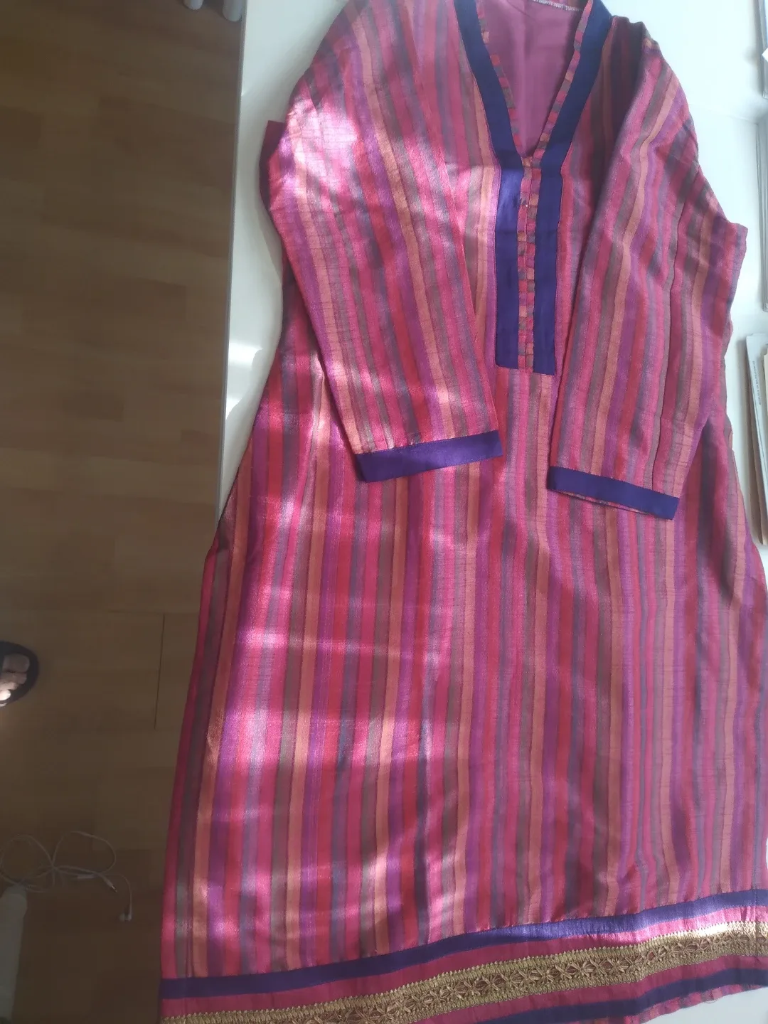 Striped tunic dress thumbnail