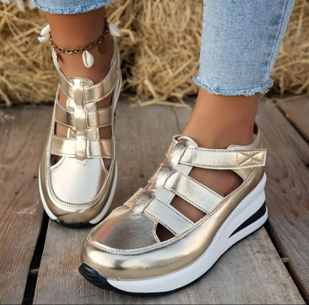Gold Platform Sandals
