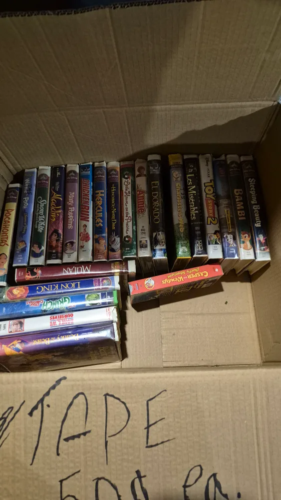 VHS tapes - A collection of movies thumbnail