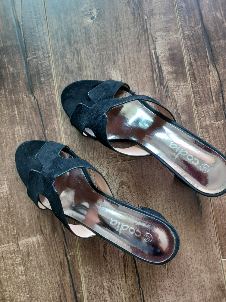 Codia Black Heeled Sandals - Size 39 - photo 3