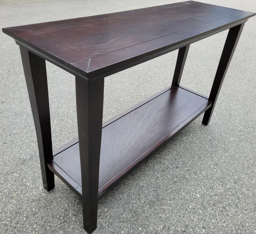Beautiful Dark Wood Console Table / Hall / Entrance Table. thumbnail