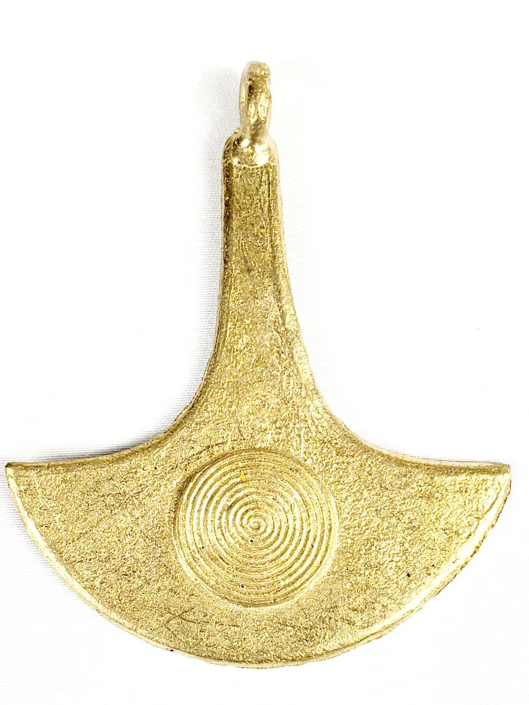 African Adinkra Pendant Jewelry in Brass  (Adinkrahene) thumbnail
