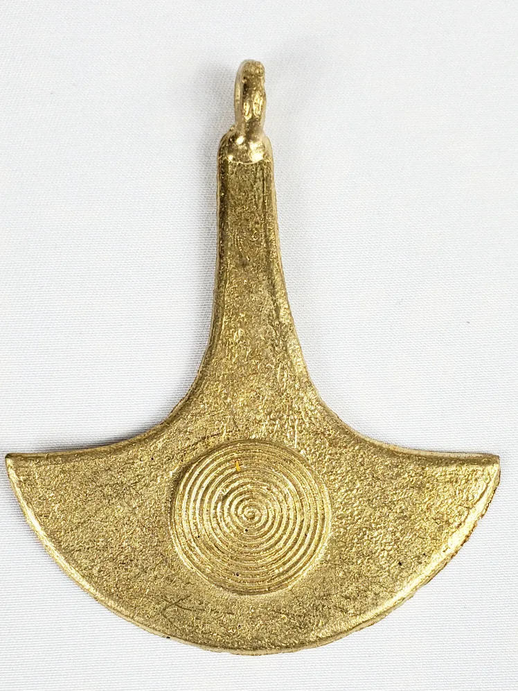 African Adinkra Pendant Jewelry in Brass  (Adinkrahene) image indicator(2)