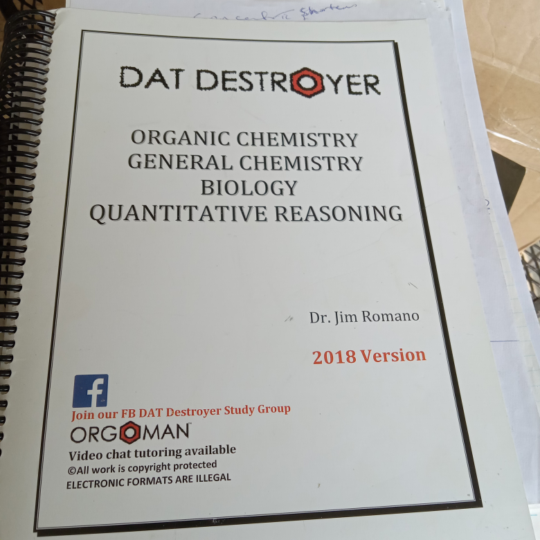 DAT Test Study Books - Organic Chemistry, Biology etc - photo 3